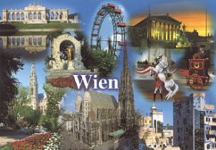 Beispiel für eine aktuelle Ansichtskarte: Ansichtskarte von Wien