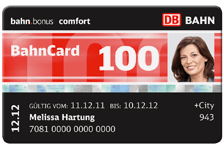 Bahncard100. 2. Klasse bis 2013