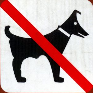 Hunderverbotpikto am Lago Maggiore