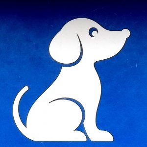 Piktogramm eines Hundes (Dackel)