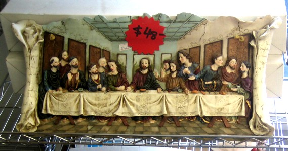Relief des Letzten Abendmahls von Leonardo