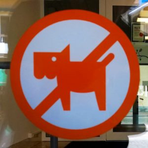 Hundeverbot in Ljunby